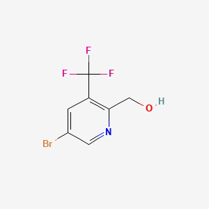 (5-bro-3-(trifluoroMethyl)pyridine-2-yl)Methanol structure, CAS 1206968-90-2
