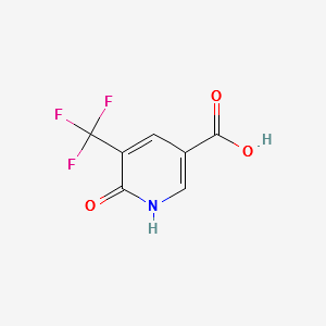 6-Oxo-5-(trifluoromethyl)-1,6-dihydropyridine-3-carboxylic acid structure, CAS 1189757-60-5
