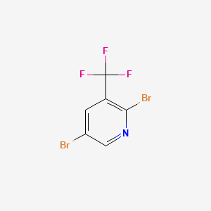 2,5-Dibromo-3-(trifluoromethyl)pyridine structure, CAS 79623-39-5