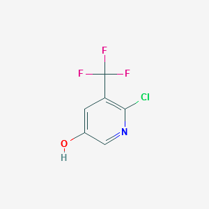 6-Chloro-5-(trifluoromethyl)pyridin-3-ol structure, CAS 1211578-93-6