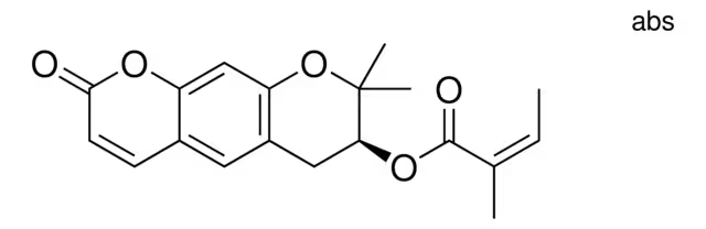 DECURSINOL ANGELATE structure, CAS 130848-06-5