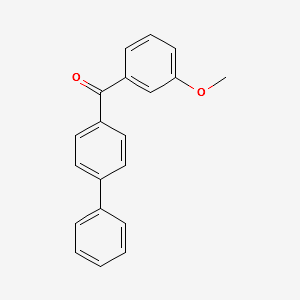 Methanone, [1,1'-biphenyl]-4-yl(3-methoxyphenyl)- structure, CAS 79447-10-2