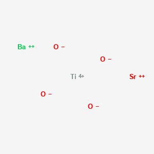 barium strontium dititanate(2-) structure, CAS 12430-73-8