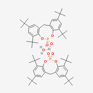 Aluminium hydroxybis[2,2'-methylen-bis(4,6-di-tert-butylphenyl)phosphate] structure, CAS 151841-65-5
