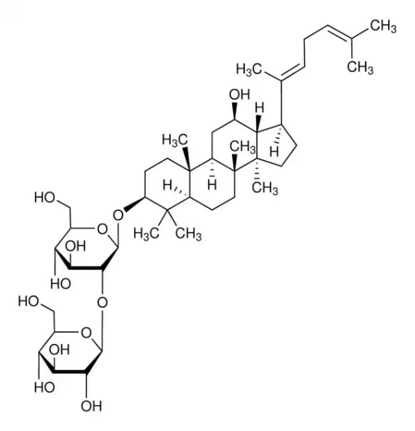 Ginsenoside-Rg5 structure, CAS 186763-78-0