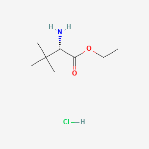 L-tert-Leucine ethyl ester hydrochloride structure, CAS 144054-74-0