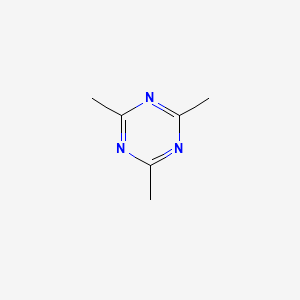 2,4,6-trimethyl-1,3,5-triazine structure, CAS 823-94-9