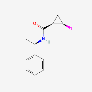 (1R,2R)-2-iodo-N-((R)-1-phenylethyl)cyclopropanecarboxaMide structure, CAS 1624261-37-5