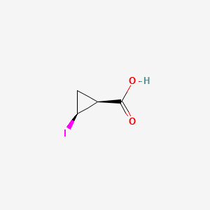 (cis)2-iodocyclopropanecarboxylic acid structure, CAS 122676-92-0