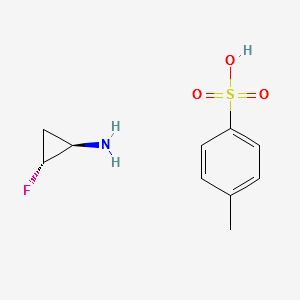 trans-2-fluorocyclopropanamine 4-methylbenzenesulfonate structure, CAS 1799439-05-6