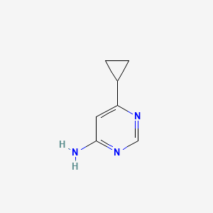 Pyrimidine, 4-amino-6-cyclopropyl- (7CI,8CI) structure, CAS 7043-08-5