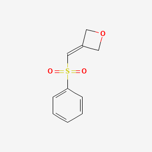 3-(phenylsulfonylMethylene)oxetane structure, CAS 1221819-46-0