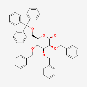 Methyl-6-O-trityl-2,3,4-tri-O-benzyl-α-D-glucopyranoside structure, CAS 18685-19-3