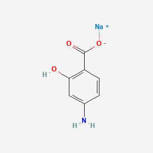 SODIUM P-AMINOSALICYLATE structure, CAS 8031-28-5