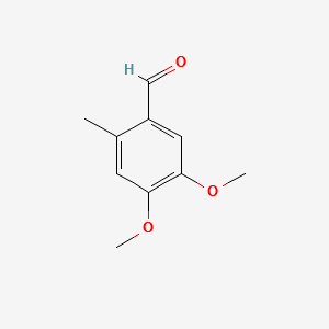 4,5-dimethoxy-2-methylbenzaldehyde structure, CAS 7721-62-2