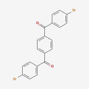 [4-(4-bromobenzoyl)phenyl]-(4-bromophenyl)methanone structure, CAS 52497-29-7