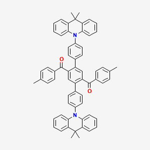 1,4-Bis(9,9-dimethylacridan-10-yl-pphenyl)-2,5-bis(ptolyl-methanoyl)benzene structure, CAS 1647121-45-6