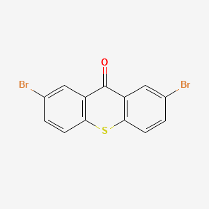 2,7-Dibromo-thioxanthen-9-one structure, CAS 40102-86-1