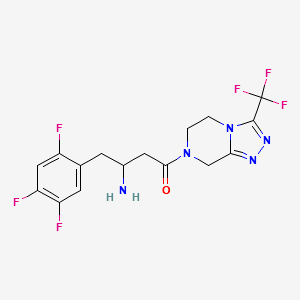 Sitagliptan structure, CAS 790712-60-6