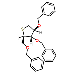 2,3,5-tri-O-benzyl-1,4-dideoxy-1,4-epithio-D-arabinitol structure, CAS 187590-77-8