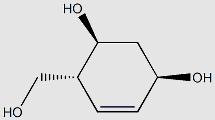 (1R, 4R, 5S)-4-hydroxyMethyl-cyclohex-2-en-1,5-diol structure, CAS 328926-81-4