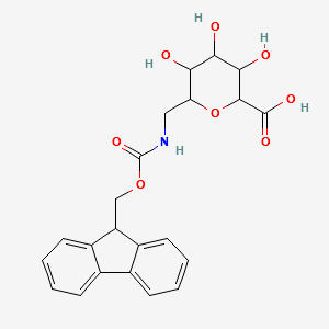 1-(Fmoc-aminomethyl)-beta-D-galacturonic acid structure, CAS 655246-28-9