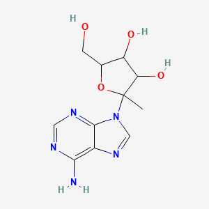 6-aMino-9-(1-deoxy-β-D-psicofuranosyl)purine structure, CAS 16848-12-7