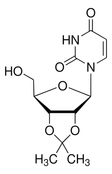 2',3'-O-ISOPROPYLIDENEURIDINE structure, CAS 362-43-6