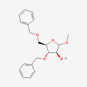 methyl 3,5-di-O-benzyl-α-D-arabinofuranoside structure, CAS 213313-43-0