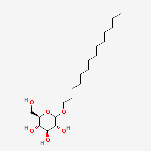 tetradecyl D-glucoside structure, CAS 54549-26-7