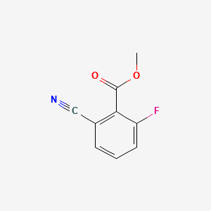methyl 2-cyano-6-fluorobenzoate structure, CAS 58332-01-7
