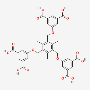 1,3-Benzenedicarboxylic acid, 5,5',5''-[(2,4,6-triMethyl-1,3,5-benzenetriyl)tris(Methyleneoxy)]tris- structure, CAS 1159974-70-5
