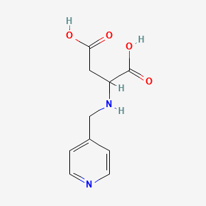 (S)-2-(pyridine-4-ylmethylamino)butanedioic acid structure, CAS 1281839-52-8