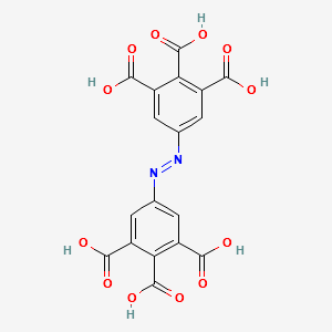 1,2,3-tricarboxyazophenyl)benzene structure, CAS 1236108-27-2