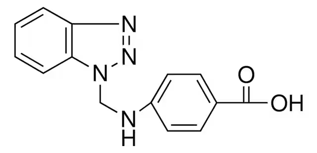 4-(1H-Benzotriazol-1-ylmethyl)benzoic acid structure, CAS 502649-51-6