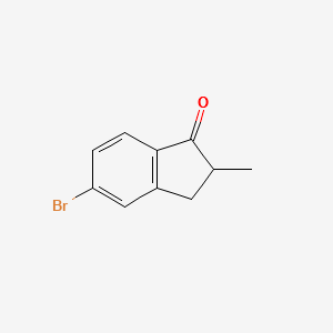 5-Bromo-2-methyl-1-indanone structure, CAS 104107-22-4