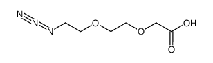 Azido-PEG2-CH2CO2H structure, CAS 882518-90-3