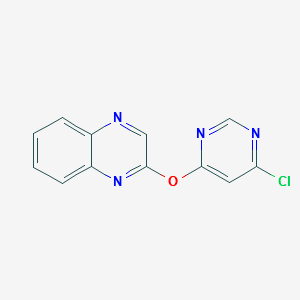 2-(6-Chloro-pyriMidin-4-yloxy)-quinoxaline structure, CAS 1065484-81-2