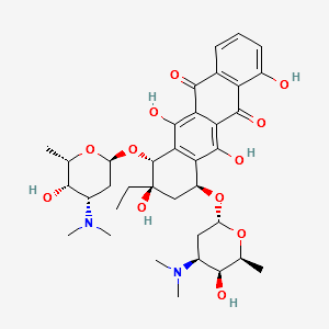 Rhodomycin A structure, CAS 23666-50-4