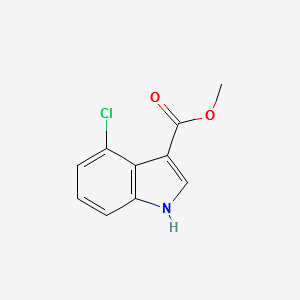 1H-INDOLE-3-CARBOXYLIC ACID,4-CHLORO-,METHYL ESTER structure, CAS 101909-42-6