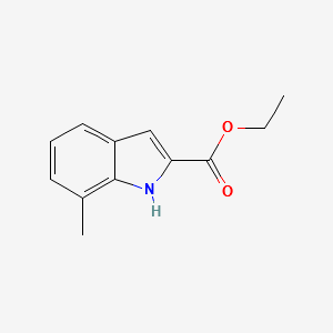 ethyl 7-Methyl-1H-indole-2-carboxylate structure, CAS 70761-93-2