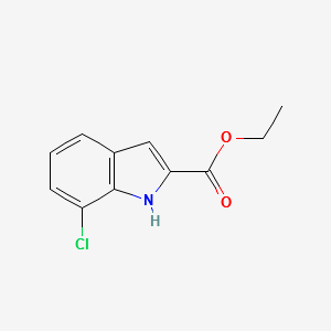 Ethyl 7-chloroindole-2-carboxylate structure, CAS 43142-64-9