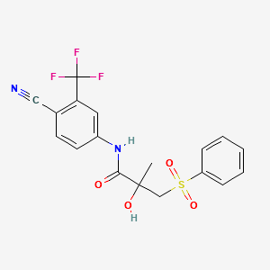 Desfluoro Bicalutamide structure, CAS 90357-05-4