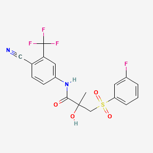 3-Fluoro-4-desfluoro BicalutaMide structure, CAS 1166228-30-3