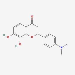 4'-DiMethylaMino 7,8-Dihydroxyflavone HydrobroMide structure, CAS 1205548-00-0