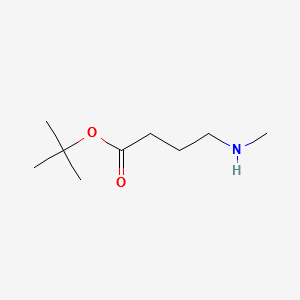 tert-butyl 4-(Methylamino)butanoate HCl structure, CAS 138007-25-7