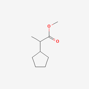 methyl 2-cyclopentylpropanoate structure, CAS 61402-69-5