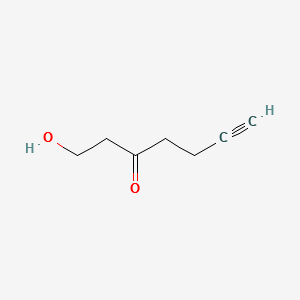 1-hydroxyhept-6-yn-3-one structure, CAS 1450754-40-1