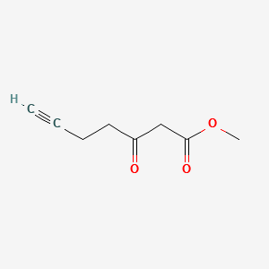 methyl 3-oxohept-6-ynoate structure, CAS 100330-50-5