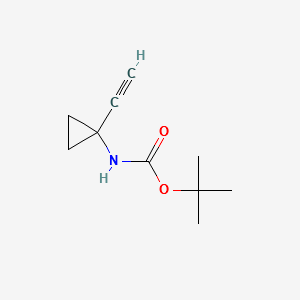 tert-Butyl (1-ethynylcyclopropyl)carbaMate structure, CAS 1268810-09-8